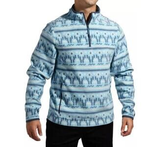 NWT Chubbies The Sand Of Time Pullover Quarter Zip Sweatshirt Size Medium